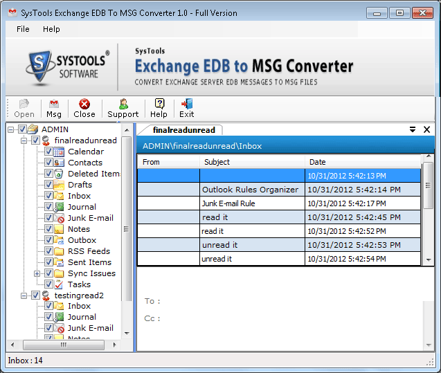 export edb emails to msg file